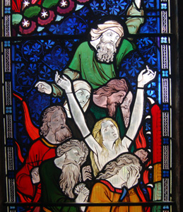 The damned shown in the west window November 2009